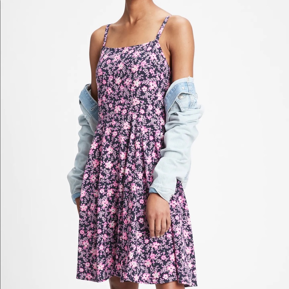 Gap square neck cami dress